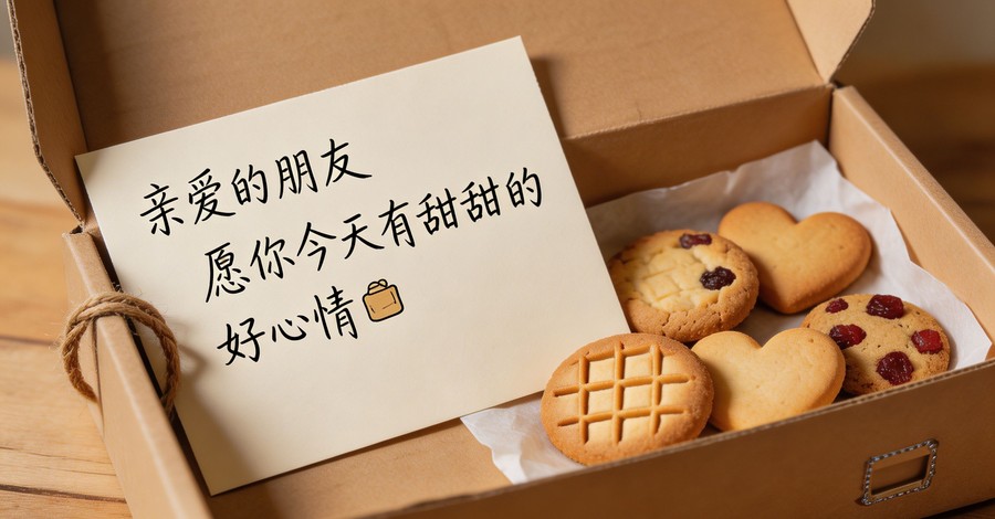 朋友寄来的手工饼干